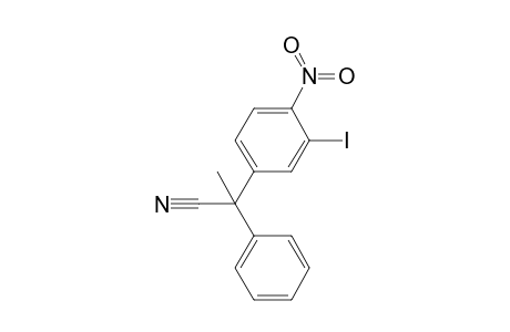 1-Cyano-1-phenyl-1-(3-iodo-4-nitrophenyl)ethane