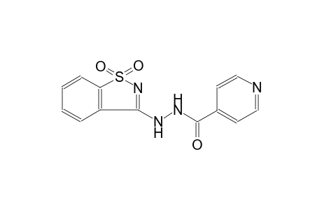 4-pyridinecarboxylic acid, 2-(1,1-dioxido-1,2-benzisothiazol-3-yl)hydrazide