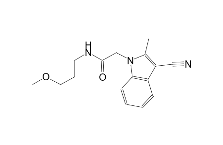 2-(3-cyano-2-methyl-1H-indol-1-yl)-N-(3-methoxypropyl)acetamide