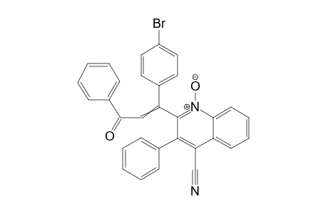 2-(1-(4-bromophenyl)-3-oxo-3-phenylprop-1-enyl)-4-cyano-3-phenylquinoline 1-oxide