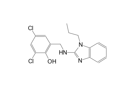 2,4-dichloro-6-{[(1-propyl-1H-benzimidazol-2-yl)amino]methyl}phenol