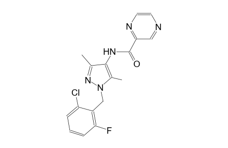 N-[1-(2-chloro-6-fluorobenzyl)-3,5-dimethyl-1H-pyrazol-4-yl]-2-pyrazinecarboxamide