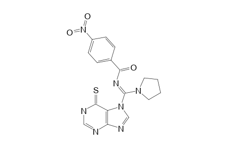 N-[(6,7-DIHYDRO-6-THIOXO-1H-PURIN-7-YL)-(PYRROLIDIN-1-YL)-METHYLIDEN]-4-NITROBENZAMIDE