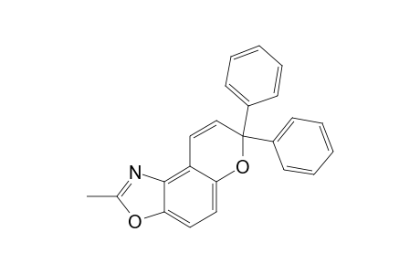 2-METHYL-7,7-DIPHENYL-7H-PYRANO-[3,2-E]-BENZOXAZOLE