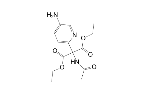 2-Acetamido-2-(5-amino-2-pyridinyl)propanedioic acid diethyl ester