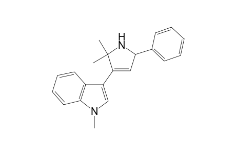 5,5-Dimethyl-4-(1'-methylindol-3'-yl)-2-phenyl-1-pyrroline