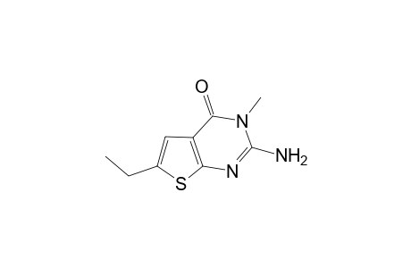 2-Amino-6-ethyl-3-methyl-4-thieno[2,3-d]pyrimidinone