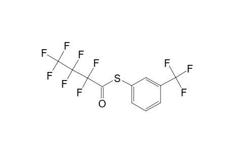 3-(Trifluoromethyl)thiophenol, S-heptafluorobutyryl-