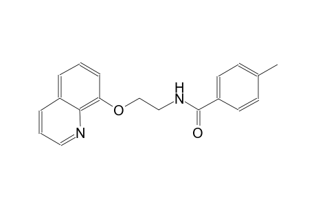 benzamide, 4-methyl-N-[2-(8-quinolinyloxy)ethyl]-