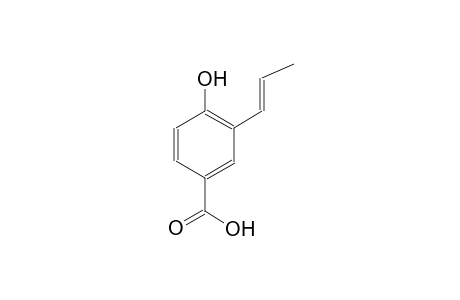 4-hydroxy-3-[(1E)-1-propenyl]benzoic acid
