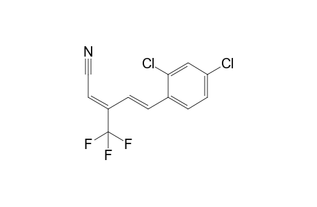 (2E,4E)-5-(2,4-dichlorophenyl)-3-(trifluoromethyl)penta-2,4-dienenitrile