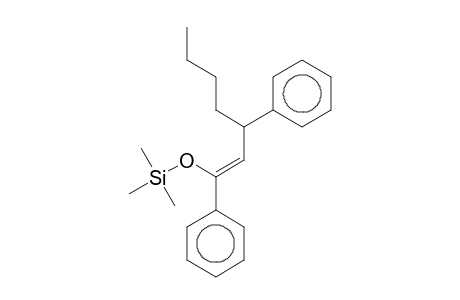 1-Heptene, 1,3-diphenyl-1-(trimethylsilyloxy)-