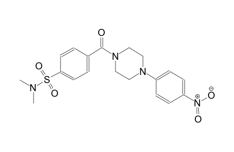 N,N-dimethyl-4-[4-(4-nitrophenyl)piperazin-1-yl]carbonyl-benzenesulfonamide