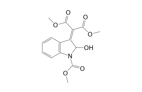 dimethyl 2-(2-hydroxy-1-(methoxycarbonyl)indolin-3-ylidene)malonate