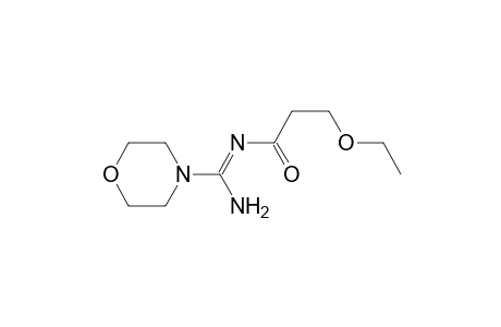 Propanamide, 3-ethoxy-N-(imino-4-morpholinylmethyl)-