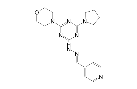 4-pyridinecarboxaldehyde, [4-(4-morpholinyl)-6-(1-pyrrolidinyl)-1,3,5-triazin-2-yl]hydrazone