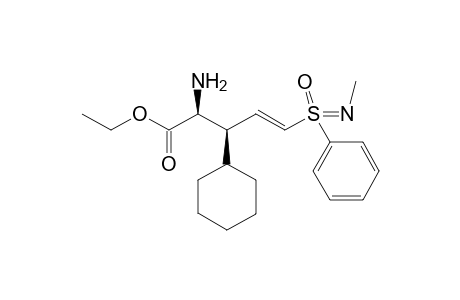 Ethyl 2-amino-5-[N-methyl-S-(phenylsulfonyl)imidoyl]-3S-cyclohexyl-pent-4-enoate