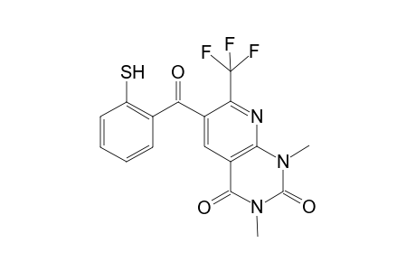 1,3-Dimethyl-6-(2-sulfanylbenzoyl)-7-(trifluormethyl)pyridino[2,3-d]pymidine-2,4(1H,3H)-dione