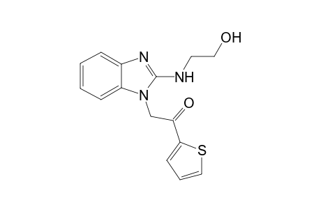 2-(2-[(2-Hydroxyethyl)amino]-1H-benzimidazol-1-yl)-1-(2-thienyl)ethanone