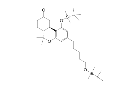 (6aR,10aR)-3-(5-tert-Butyldimethylsiloxypentyl)-6a,7,10,10a-tetrahydro-1-tert-butyldimethylsilyloxy-6,6-dimethyl-6H-dibenzo[b,d]pyran-9(8H)-one