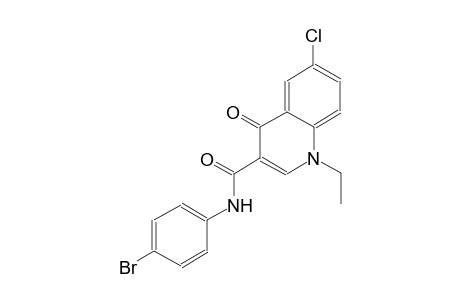 3-quinolinecarboxamide, N-(4-bromophenyl)-6-chloro-1-ethyl-1,4-dihydro-4-oxo-