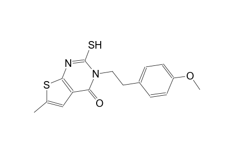 3-[2-(4-methoxyphenyl)ethyl]-6-methyl-2-sulfanylthieno[2,3-d]pyrimidin-4(3H)-one