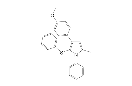 3-(4-Methoxyphenyl)-5-methyl-1-phenyl-2-(phenylthio) pyrrole