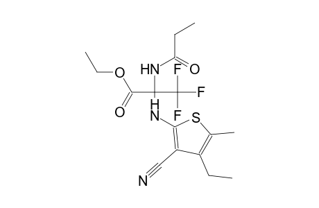 alanine, N-(3-cyano-4-ethyl-5-methyl-2-thienyl)-3,3,3-trifluoro-2-[(1-oxopropyl)amino]-, ethyl ester