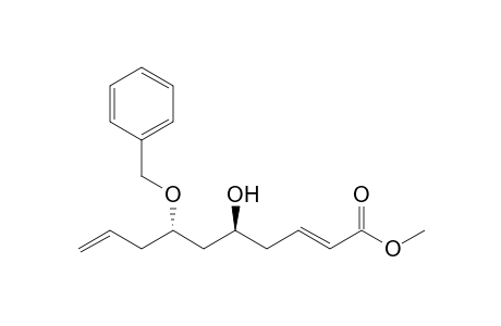 Methyl (2E,5S,7RS-7-benzyloxy-5-hydroxy-2,9-decadienoate