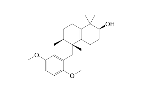 2-Naphthalenol, 5-[(2,5-dimethoxyphenyl)methyl]-1,2,3,4,5,6,7,8-octahydro-1,1,5,6-tetramethyl-, [2S-(2.beta.,5.beta.,6.beta)]-