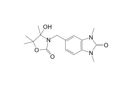 5-[(4-hydroxy-4,5,5-trimethyl-2-oxo-1,3-oxazolidin-3-yl)methyl]-1,3-dimethyl-1,3-dihydro-2H-benzimidazol-2-one