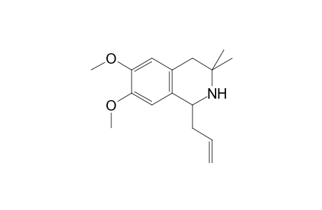 1-Allyl-6,7-dimethoxy-3,3-dimethyl-1,2,3,4-tetrahydroisoquinoline