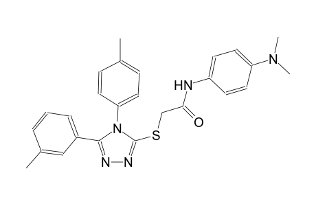 N-[4-(dimethylamino)phenyl]-2-{[5-(3-methylphenyl)-4-(4-methylphenyl)-4H-1,2,4-triazol-3-yl]sulfanyl}acetamide