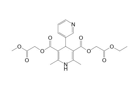 Ethoxycarbonylmethyl methoxycarbonylmethyl 1,4-dihydro-2,6-dimethyl-4-(3'-pyridyl)pyridine-3,5-dicarboxylate