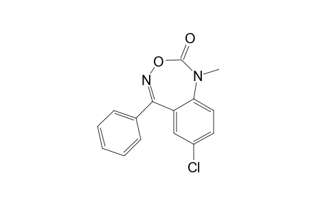 3,1,4-Benzoxadiazepin-2(1H)-one, 7-chloro-1-methyl-5-phenyl-
