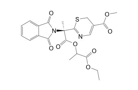 7R-(S-LACTATE)-(1-ETHOXYCARBONYLETHYL)-2-(5-METHOXYCARBONYL-6H-1,3-THIAZIN-2-YL)-2-PHTHALIMIDO-PROPANOATE