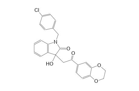 1-(4-chlorobenzyl)-3-[2-(2,3-dihydro-1,4-benzodioxin-6-yl)-2-oxoethyl]-3-hydroxy-1,3-dihydro-2H-indol-2-one