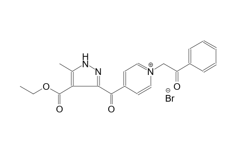 4-{[4-(ethoxycarbonyl)-5-methyl-1H-pyrazol-3-yl]carbonyl}-1-(2-oxo-2-phenylethyl)pyridinium bromide