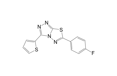 [1,2,4]Triazolo[3,4-b][1,3,4]thiadiazole, 6-(4-fluorophenyl)-3-(2-thienyl)-