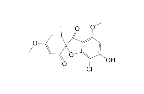 Spiro[benzofuran-2(3H),1'-[3]cyclohexene]-2',3-dione, 7-chloro-6-hydroxy-4,4'-dimethoxy-6'-methyl-