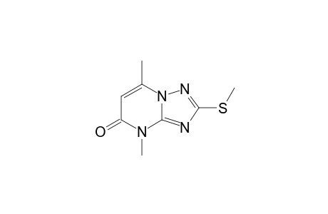 4,7-dimethyl-2-methylsulfanyl-[1,2,4]triazolo[1,5-a]pyrimidin-5-one