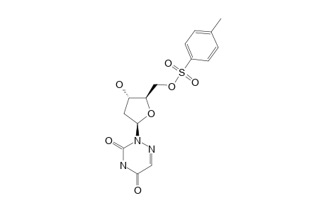 2-(2-DEOXY-5-O-TOSYL-BETA-D-ERYTHRO-PENTOFURANOSYL)-1,2,4-TRIAZIN-3,5-(2H,4H)-DIONE