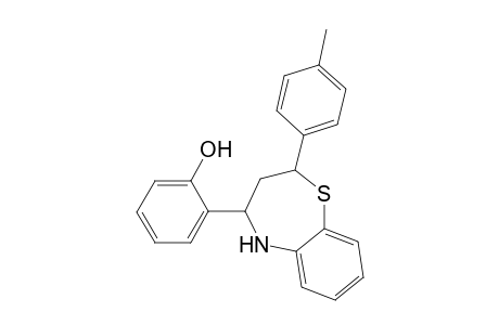 2-[2,3,4,5-tetrahydro-2-(4-methylphenyl)-1,5-benzothiazepin-4-yl]phenol