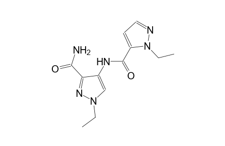 1-ethyl-4-{[(1-ethyl-1H-pyrazol-5-yl)carbonyl]amino}-1H-pyrazole-3-carboxamide