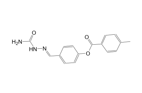4-{(E)-[2-(aminocarbonyl)hydrazono]methyl}phenyl 4-methylbenzoate