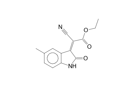Ethyl 2-cyano-2-(5-methyl-2-oxoindolin-3-ylidene)acetate