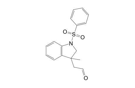 2-(1-besyl-3-methyl-indolin-3-yl)acetaldehyde