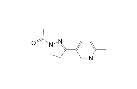 1-Acetyl-3-(6-methyl-3-pyridyl)-2-pyrazoline