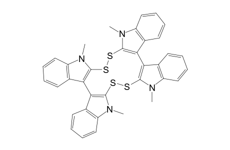 9,12 21 24-Tetramethyl-9,12,21 24-tetrahydro[1,2,7,8]tetrathiacyclododecino[3,4-b : 6,5-b' : 9,10-b" ; 12,11-b"']tetraindole