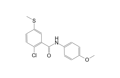 2-chloro-N-(4-methoxyphenyl)-5-(methylsulfanyl)benzamide